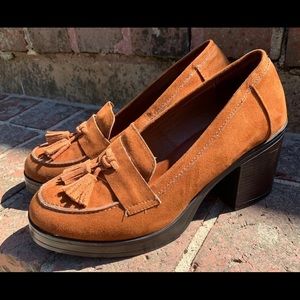 MIA ‘Lilliana’ Platform Loafer Heels with Tassel